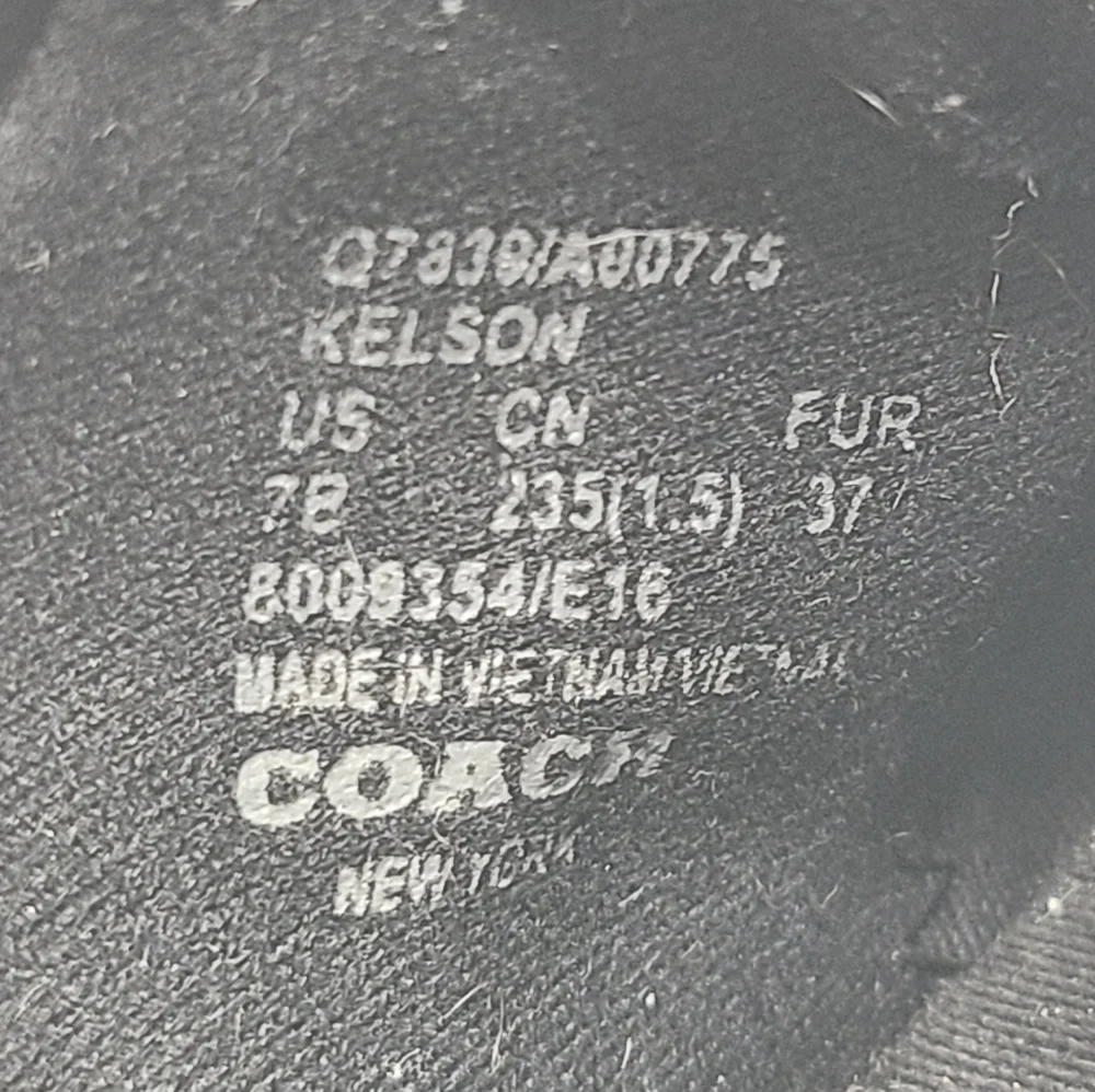 Coach Kelson Signature C Black Gray Suede Leather Sneakers 7